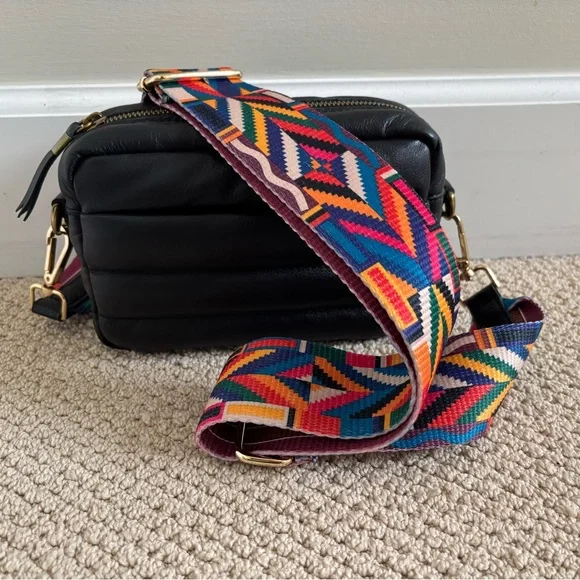 Wide Colorful Patterned Bag Strap - Picture 2 of 13